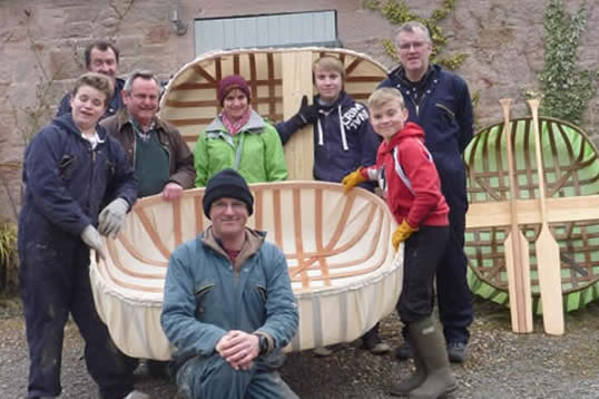 The MIddleton famliy Coracle Building Day April 2013