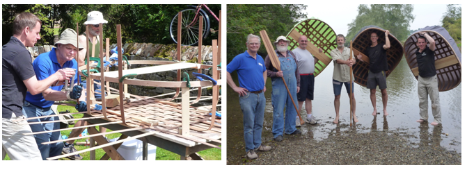 Coracle Building in a Day with Mark Aplin at Greystoke Cycle Cafe