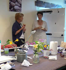 Billy Showell (right) at Greystoke Cycle Cafe Master Class 