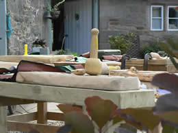 Relief Wood Carving Workshop in Hardwood at Greystoke Cycle Cafe with Alister Neville