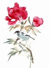Flowers in Far Eastern Brush Painting with Irene Sanderson at Greystoke