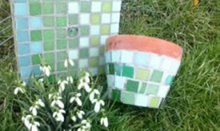 Mosaics in the Garden and Home with Keeley Metcalfe at Greystoke Cycle Cafe