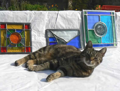 A Stained Glass Quirky Workshop with Jackie Hunt at Greystoke Cycle Cafe