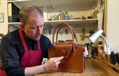 on leather and working with leather.