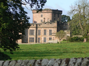 View from the Cycle Cafe Tea Lawn - Greystoke Castle