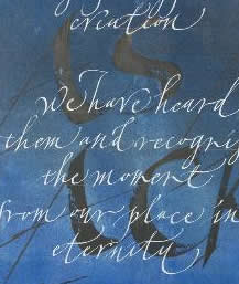 Calligraphy Workshop with Gaynor Goffe at a Quirky Workshop at Greystoke Cycle Cafe