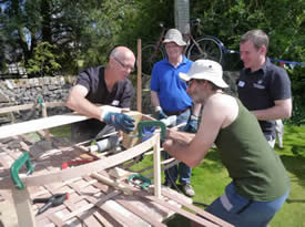 Coracle Building in a Day with Mark Aplin at Greystoke Cycle Cafe