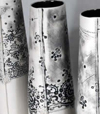 A textile printed Porcelain Vase with Gwen Bainbridge ...