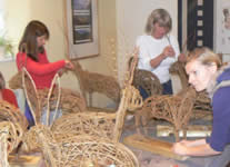 Willow Hare Sculptures with Phil Bradley at Greystoke Cycle Cafe
