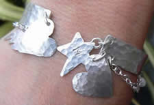 Silver Jewellery Weekend Workshop with Melinda Scarborough at Greystoke Cycle Cafe Student piece - beginners