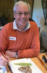 Watercolour Wildlife Illustration July 2011 at Greystoke Cycle Cafe