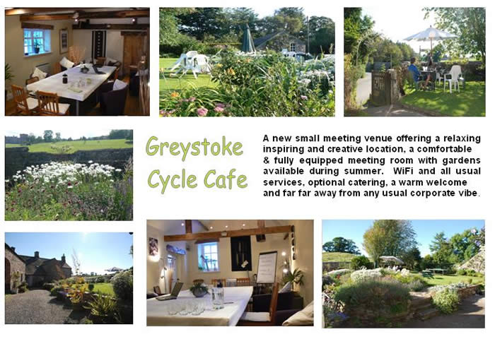 Greystoke Cycle Cafe as a new small business meeting venue - close to M6 and central within Cumbrian infrastructure.