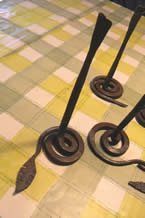 Students Candle Holders from April course at Greystoke Cycle Cafe
