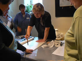 Flowers in Far Eastern Brush Painting with Irene Sanderson at Greystoke