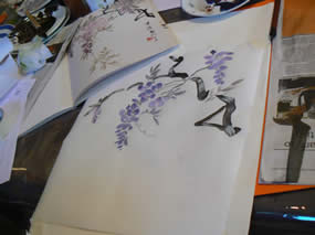 Flowers in Far Eastern Brush Painting with Irene Sanderson at Greystoke