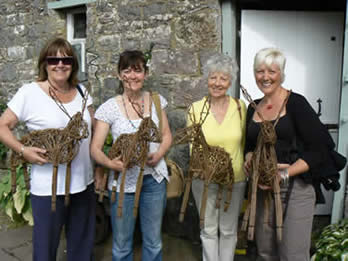 The Willow Hares Ladies with Phil Bradley Summer 2011 at Greystoke Cycle Cafe