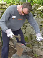 Blacksmith for a Day at Greystoke Cycle Cafe with Adrian Wood