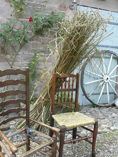 Rush Seating Workshop at Greystoke Cycle Cafe Summer 2012 with David Bowen