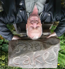 After 2012's intermediate class this carver even managed a celebratory headstand on his piece. ..Stone Carving Workshop with Pip Hall at Greystoke Cycle Cafe