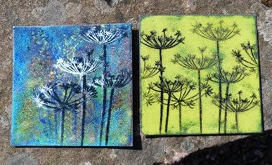 Risoscreen Enamels with Tillly Wilkinson at Greystoke Cycle Cafe