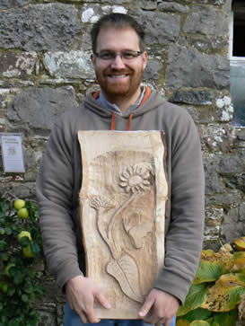 Relief Wood Carving Workshop in Hardwood at Greystoke Cycle Cafe with Alister Neville